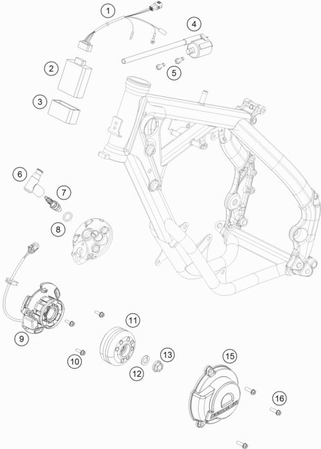 Náhled schématu IGNITION SYSTEM