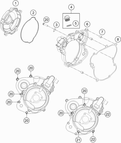 Náhled schématu CLUTCH COVER