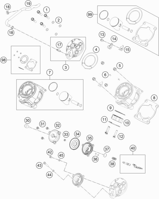Náhled schématu CYLINDER, CYLINDER HEAD