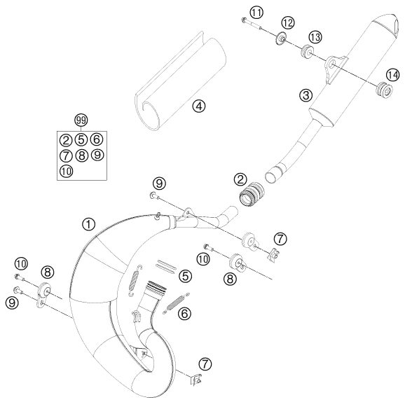 Náhled schématu EXHAUST SYSTEM