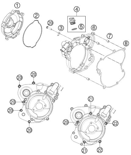 Náhled schématu CLUTCH COVER