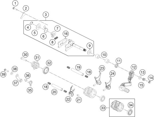 Náhled schématu SHIFTING MECHANISM