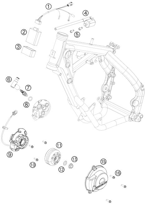 Náhled schématu IGNITION SYSTEM