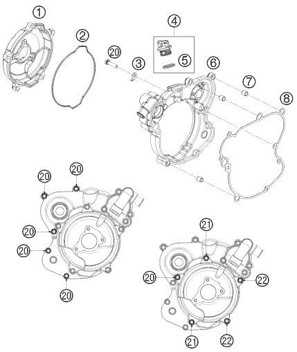 Náhled schématu CLUTCH COVER