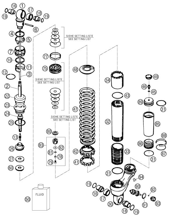 Náhled schématu SHOCK ABSORBER DISASSEMBLED