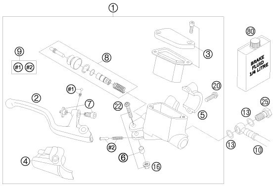 Náhled schématu FRONT BRAKE CONTROL
