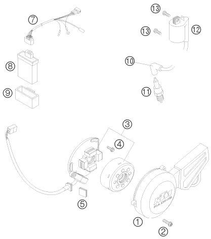 Náhled schématu IGNITION SYSTEM