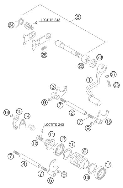 Náhled schématu SHIFTING MECHANISM