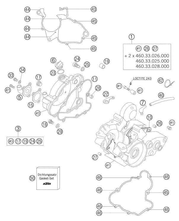 Náhled schématu ENGINE CASE