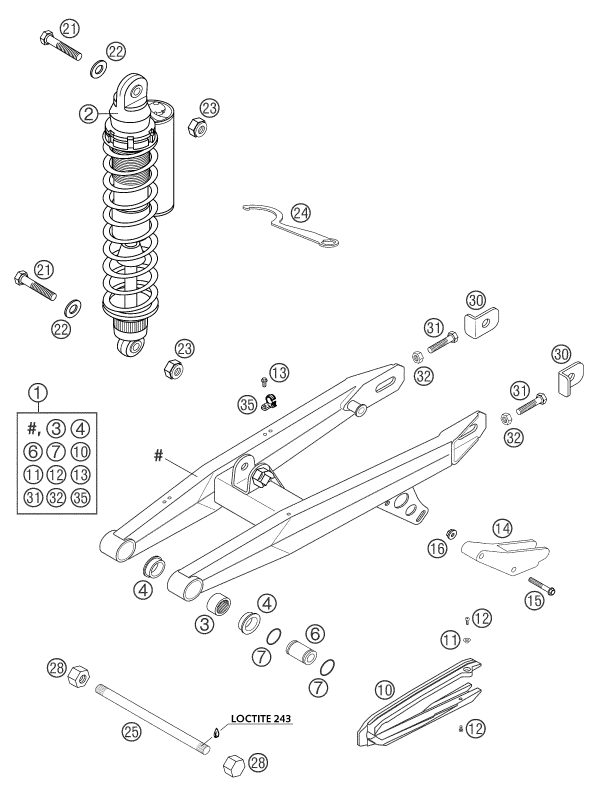 Náhled schématu SWING ARM