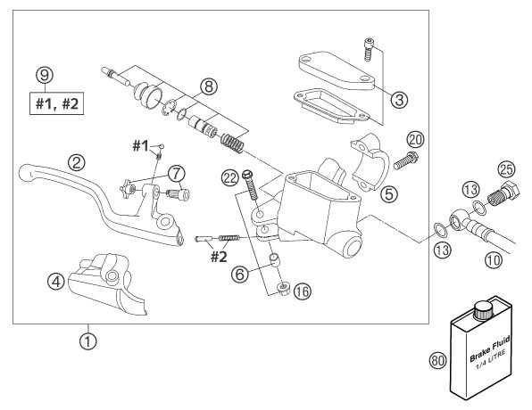 Náhled schématu FRONT BRAKE CONTROL