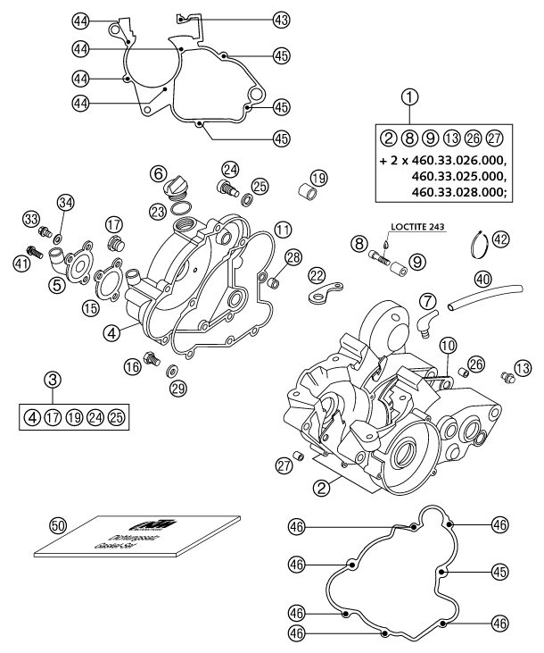 Náhled schématu ENGINE CASE