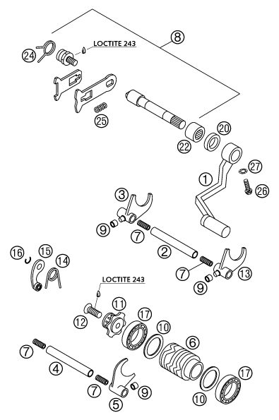 Náhled schématu SHIFTING MECHANISM