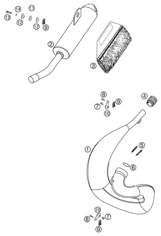 Náhled schématu EXHAUST SYSTEM