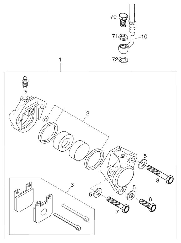Náhled schématu FRONT BRAKE CALIPER