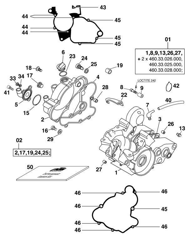 Náhled schématu ENGINE CASE