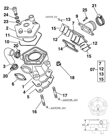 Náhled schématu CYLINDER, CYLINDER HEAD