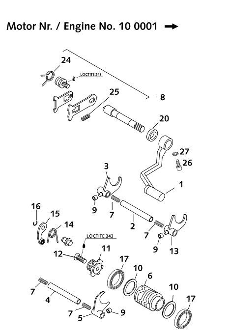Náhled schématu SHIFTING MECHANISM