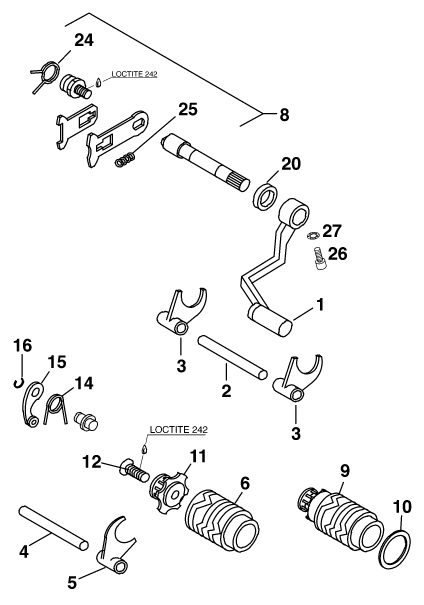 Náhled schématu SHIFTING MECHANISM