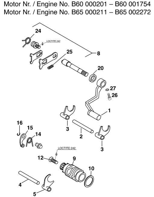 Náhled schématu SHIFTING MECHANISM