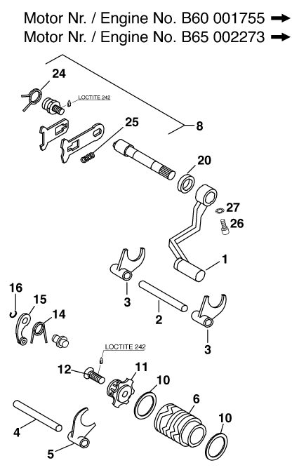 Náhled schématu SHIFTING MECHANISM