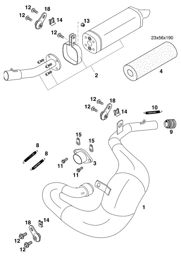 Náhled schématu EXHAUST SYSTEM