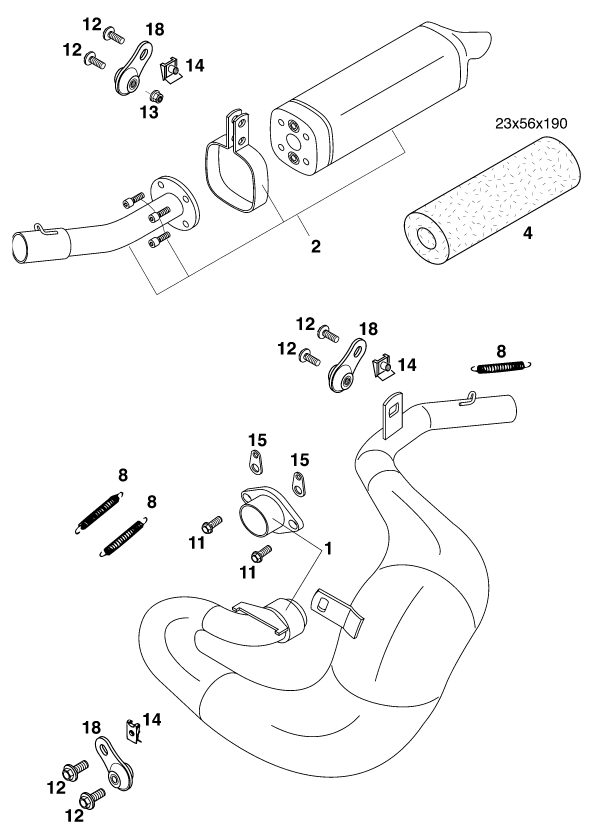 Náhled schématu EXHAUST SYSTEM
