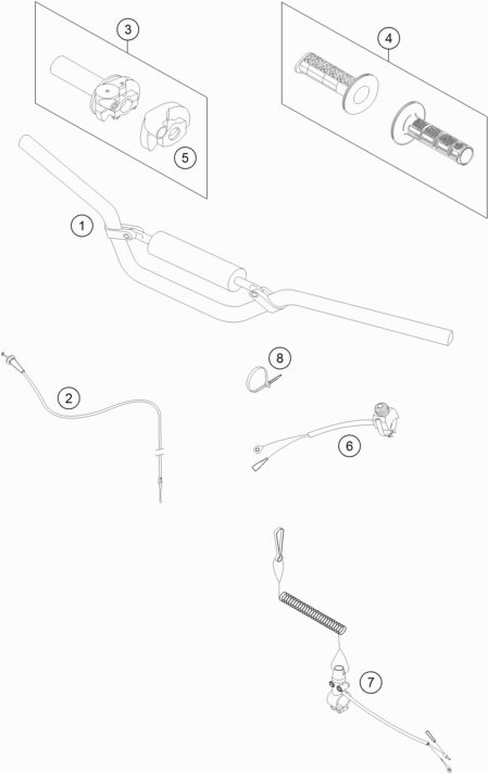 Náhled schématu HANDLEBAR, CONTROLS