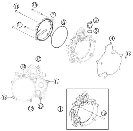 Náhled schématu CLUTCH COVER
