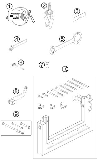 Náhled schématu Special tools (engine)