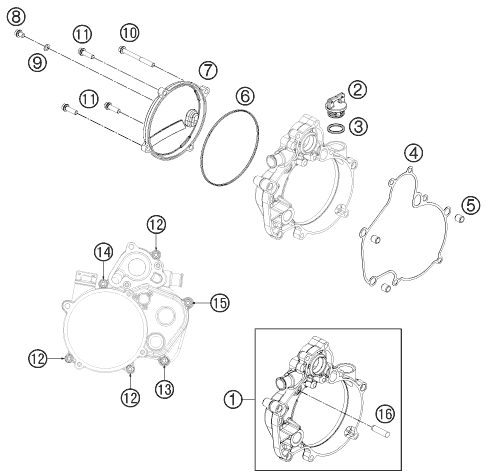 Náhled schématu CLUTCH COVER