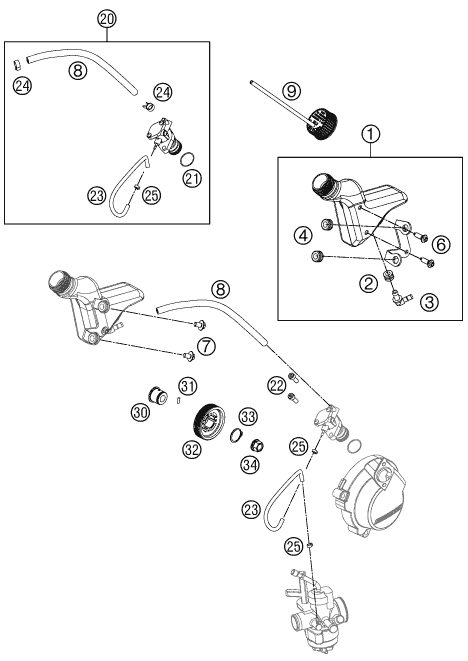 Náhled schématu LUBRICATING SYSTEM