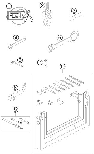 Náhled schématu Special tools (engine)
