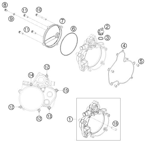 Náhled schématu CLUTCH COVER