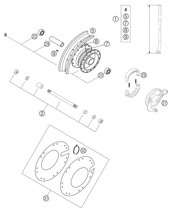 Náhled schématu FRONT WHEEL