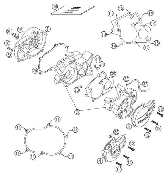 Náhled schématu ENGINE CASE