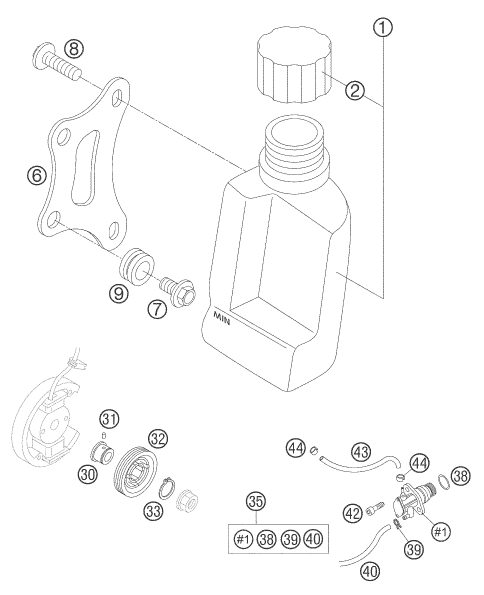 Náhled schématu LUBRICATING SYSTEM