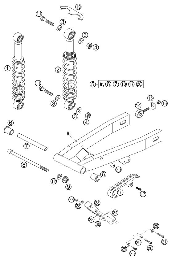 Náhled schématu SHOCK ABSORBER