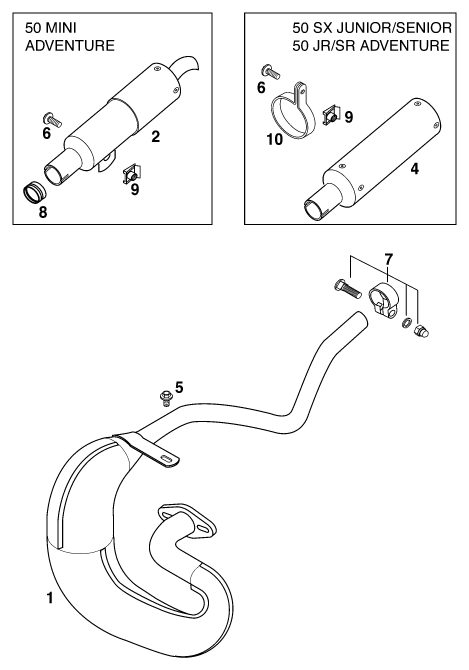 Náhled schématu EXHAUST SYSTEM