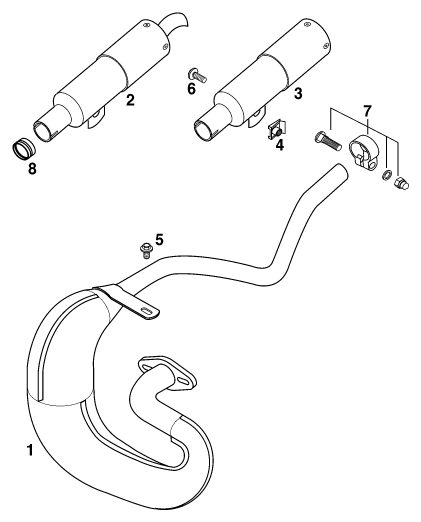 Náhled schématu EXHAUST SYSTEM