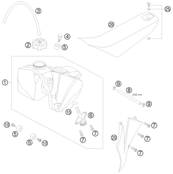 Náhled schématu TANK, SEAT