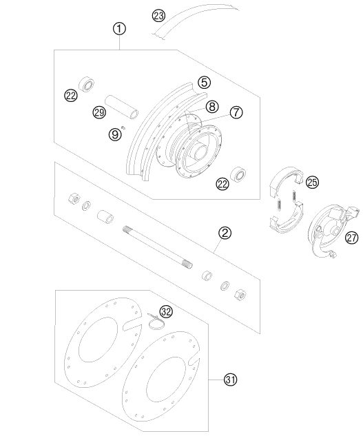 Náhled schématu FRONT WHEEL