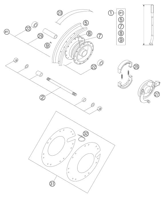 Náhled schématu FRONT WHEEL