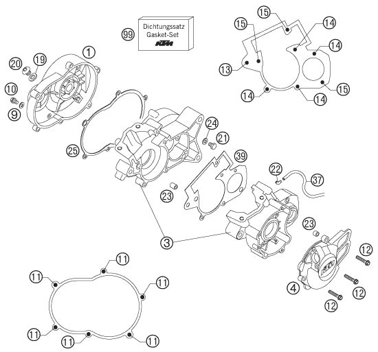 Náhled schématu ENGINE CASE