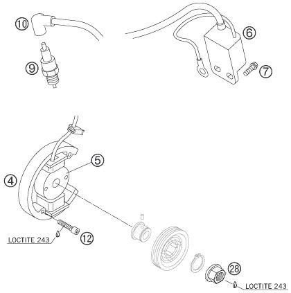 Náhled schématu IGNITION SYSTEM