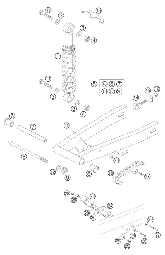 Náhled schématu SHOCK ABSORBER