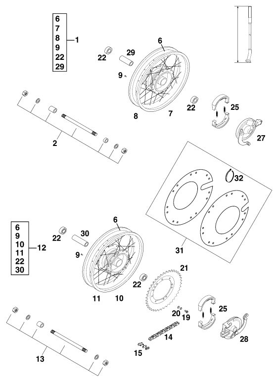 Náhled schématu FRONT WHEEL