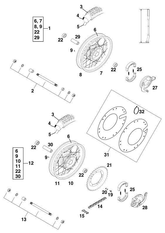 Náhled schématu FRONT WHEEL
