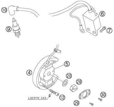 Náhled schématu IGNITION SYSTEM
