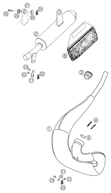 Náhled schématu EXHAUST SYSTEM